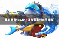 体育赛事top20（体育赛事频道节目表）