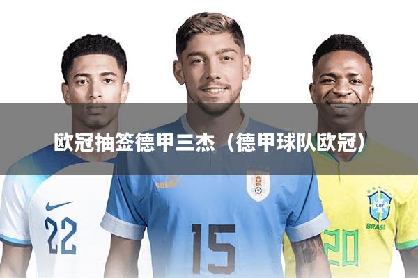 欧冠抽签德甲三杰(德甲球队欧冠)